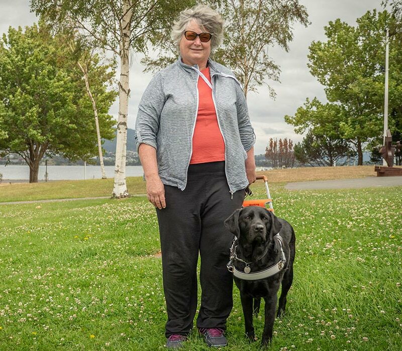 Anne with Guide Dog Billy