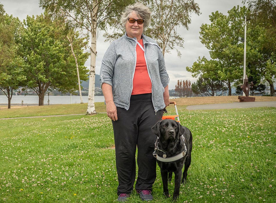 Anne with Guide Dog Billy