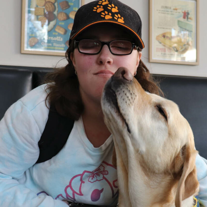 client Emily with Harvey