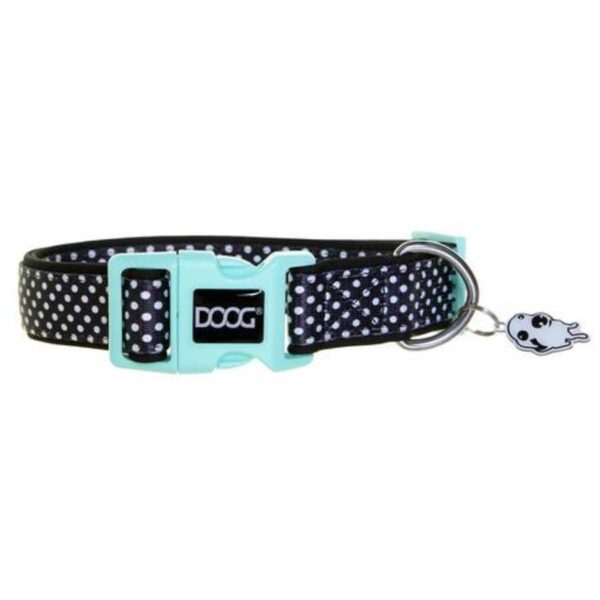 black collar with white dots