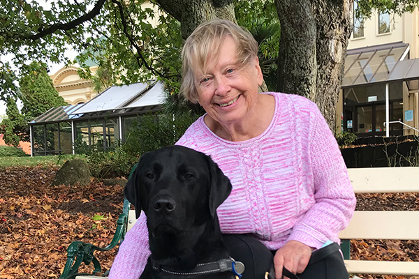 Jenny and guide dog victor